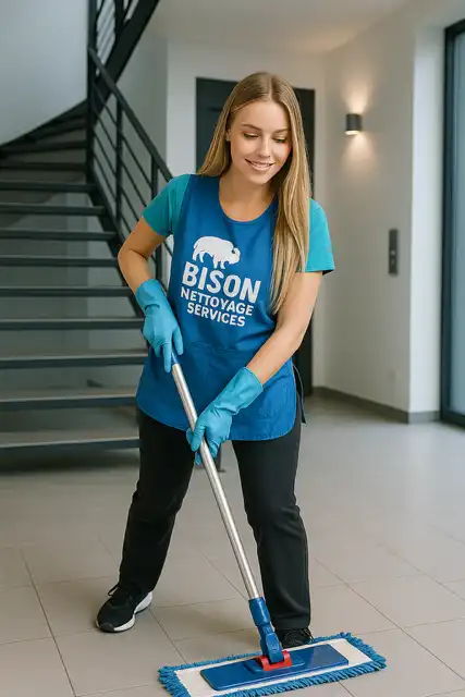 Employée de nettoyage Bison Nettoyage Service